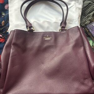 Kate Spade 2 Compartment Purple Tote